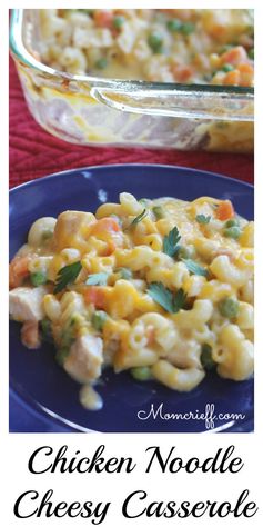 Chicken noodle and cheese casserole