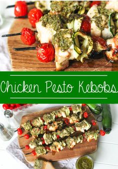 Chicken Pesto Kebobs