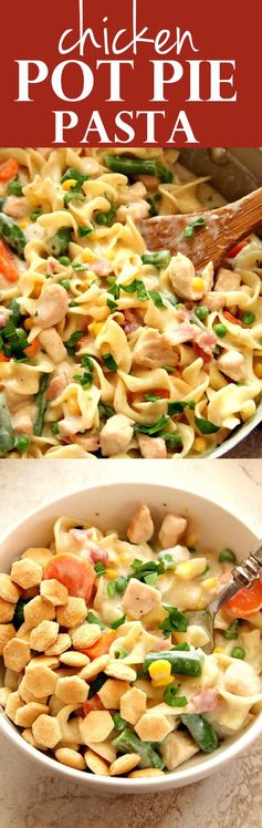 Chicken Pot Pie Skillet Pasta