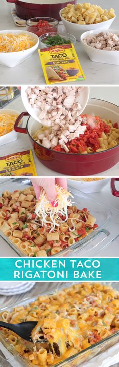 Chicken Taco Rigatoni Bake