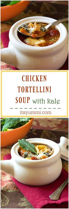 Chicken Tortellini Soup Recipe with Kale