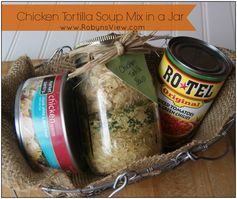 Chicken Tortilla Soup Mix in a Jar