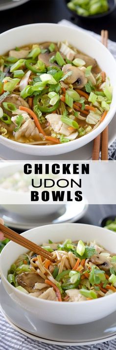 Chicken Udon Bowls