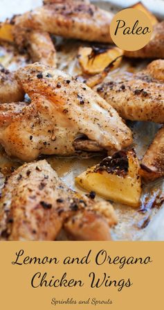 Chicken Wings with Lemon and Oregano