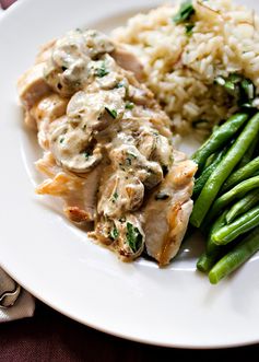 Chicken with Boursin Mushroom Sauce