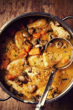 Chicken with Pumpkin and Mushrooms