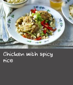 Chicken with spicy rice