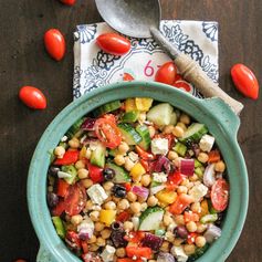 Chickpea Greek Salad