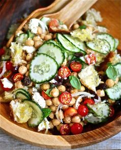 Chickpea panzanella