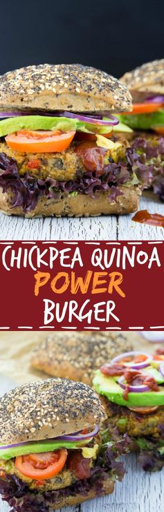 Chickpea Quinoa Power Burger