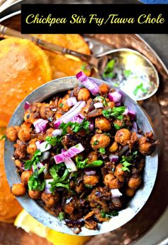 Chickpea Stir Fry/Tawa Chole