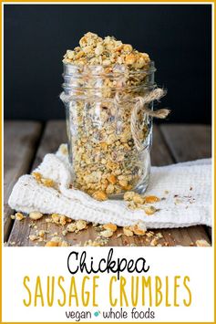 Chickpea Vegan Sausage Crumbles