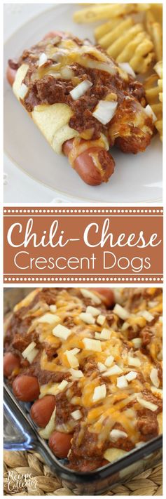 Chili Cheese Crescent Dogs