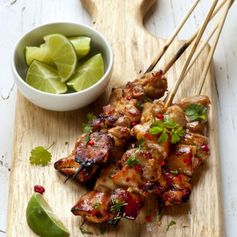 Chili Lime Chicken Skewers