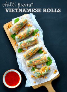 Chilli Peanut Vietnamese Rolls