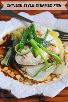 Chinese Steamed Fish with Soy Sesame Sauce