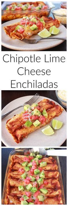 Chipotle Lime Cheese Enchiladas