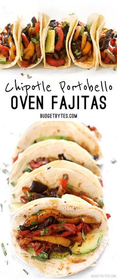 Chipotle Portobello Oven Fajitas