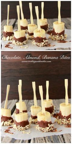 Chocolate, Almond, Banana Bites