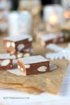 Chocolate almond nougat