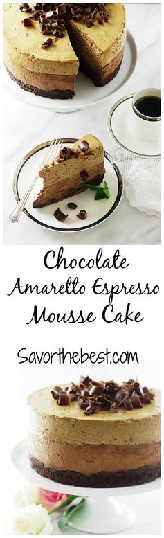 Chocolate Amaretto-Espresso Mouse Cake