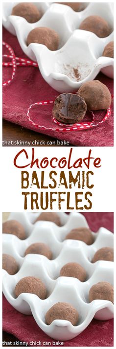 Chocolate Balsamic Truffles