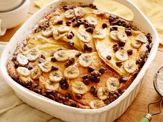 Chocolate-Banana Pancake Breakfast Casserole