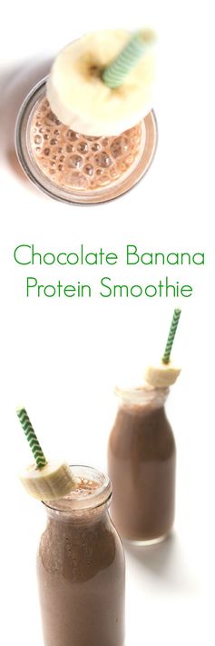 Chocolate Banana Protein Smoothie