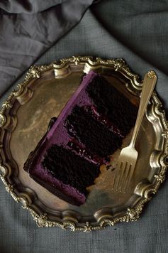 Chocolate Blackberry Elegantly Gothic Halloween Cake