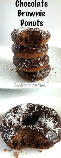 Chocolate Brownie Donuts -Vegan -Gluten Free -Soy Free