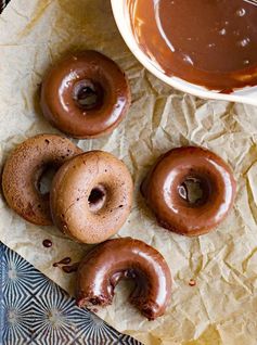 Chocolate Buttermilk Baked Donuts