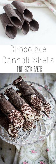 Chocolate Canolli Shells