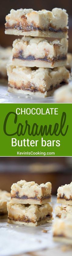 Chocolate Caramel Butter Bars