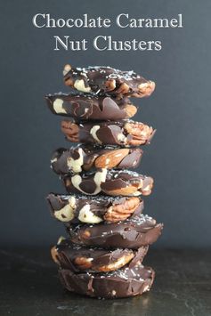 Chocolate Caramel Nut Clusters