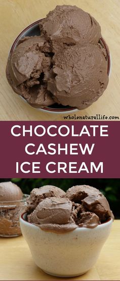 Chocolate Cashew Milk Ice Cream: Dairy-free, GAPS, Paleo