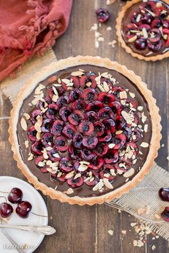 Chocolate Cherry Tart (Gluten Free, Paleo + Vegan