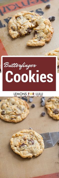 Chocolate Chip Butterfinger Cookies