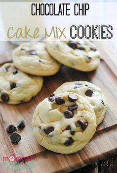 Chocolate Chip Cake Mix Cookies