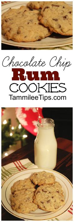 Chocolate Chip Coconut Rum Cookies