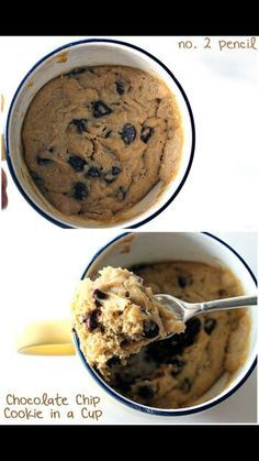 Chocolate Chip Cookie in a Cup