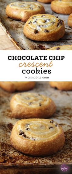 Chocolate Chip Crescent Cookies