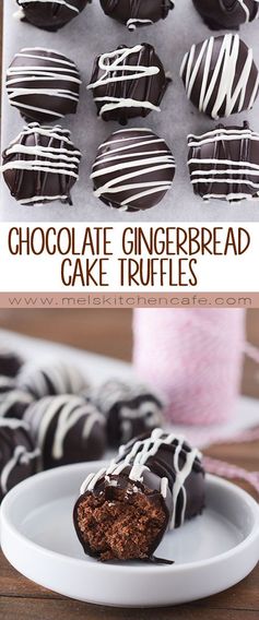 Chocolate Chip Gingerbread Cake Truffles