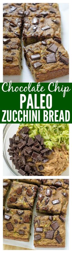 Chocolate Chip Paleo Zucchini Bread