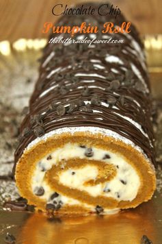 Chocolate Chip Pumpkin Roll