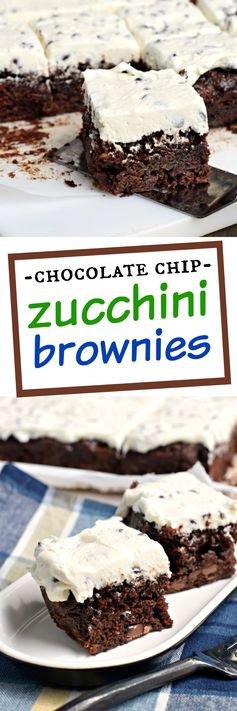 Chocolate Chip Zucchini Brownies