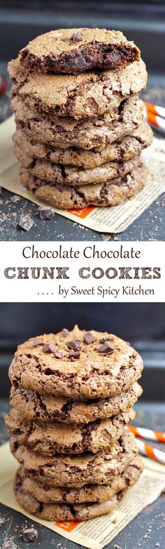 Chocolate Chocolate Chunk Cookies