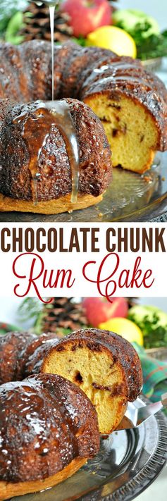 Chocolate Chunk Rum Cake