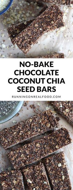 Chocolate Coconut Chia Seed Bars