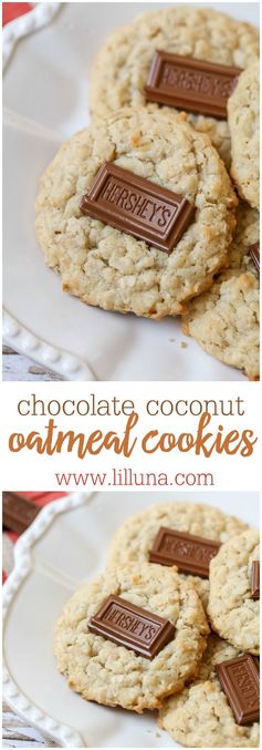 Chocolate Coconut Oatmeal Cookies