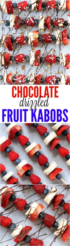 Chocolate Covered Fruit Kabobs